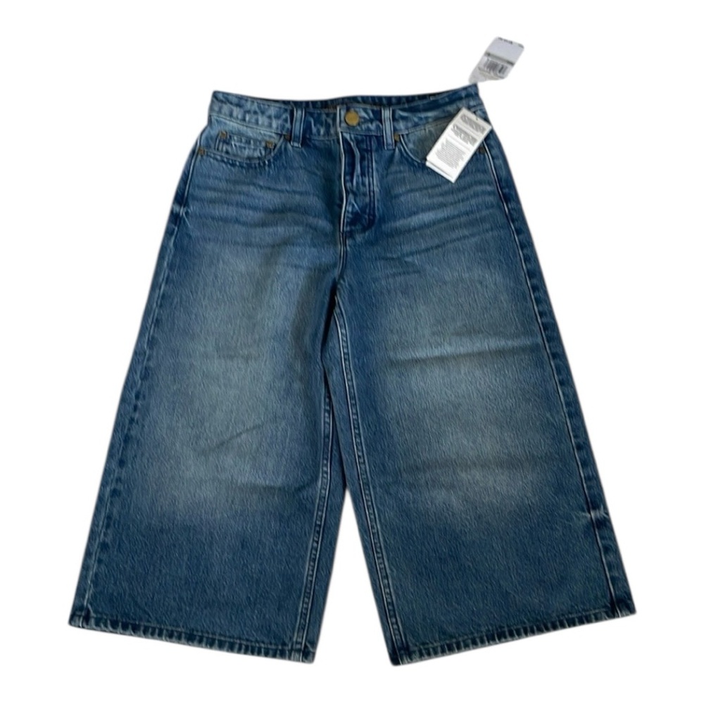 ♥️Michael Kors♥️ Blue Denim Jeans wide leg Capri. Size (0) - Picture 1 of 9